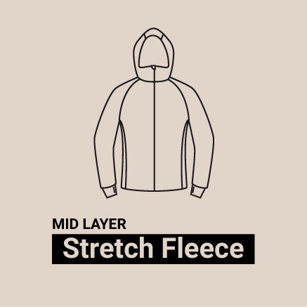 Männer S.Café Stretch Fleece Isolations Hoodie