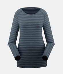 [248.4.1] Frauen Merino Stretch Langarm Shirt (Xsmall, G'Morning Grey Overdye)