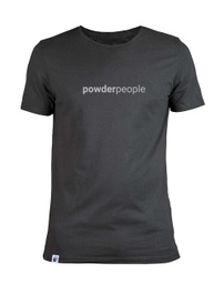 [164.2.0] Men Cotton Powderpeople T-shirt (Xsmall, Charcoal)