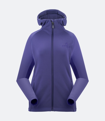 Frauen Stretch Mikro Fleece Isolations Hoodie